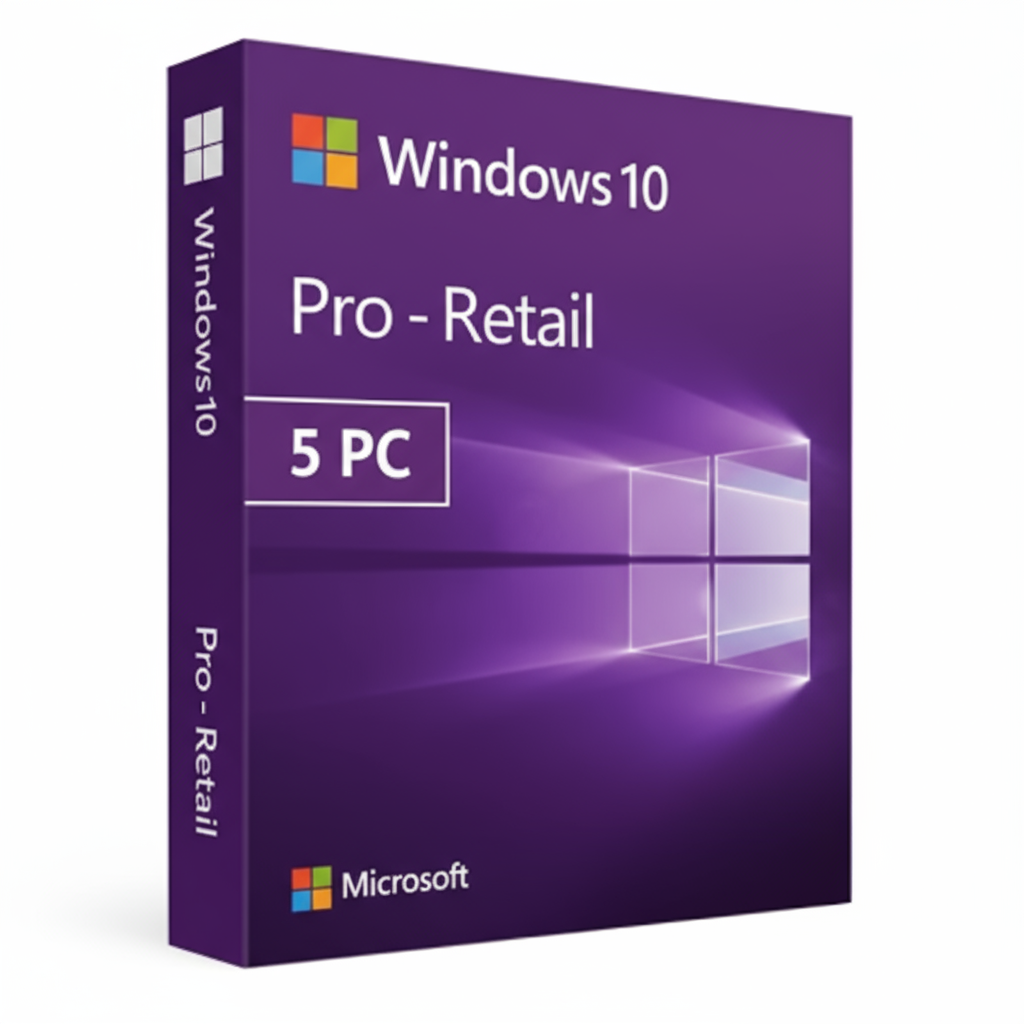 Win 10 Pro Retail 5pc