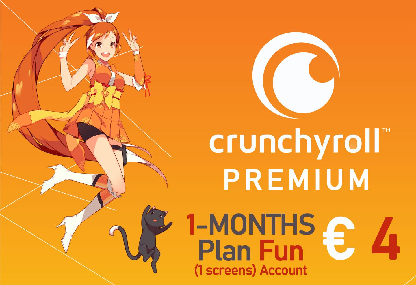 Crunchyroll 1 month Fun