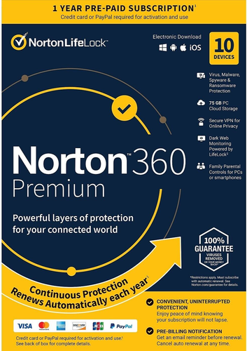 Norton 360 Premium 1 An - 1 PC
